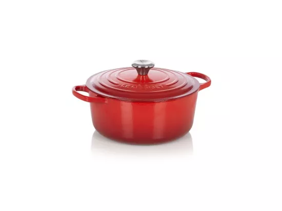 Cocotte ronde Signature 26cm Cerise