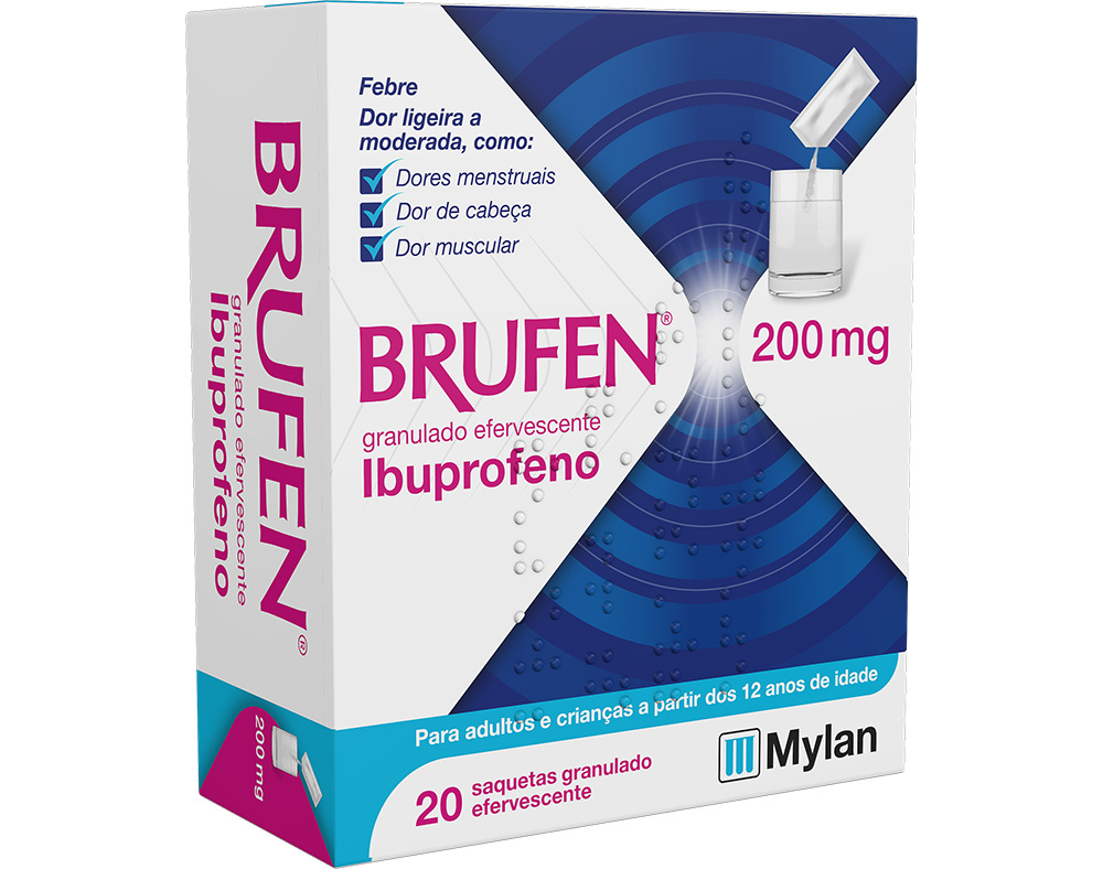GRANULADO BRUFEN EFERVESCENTE 200MG SAQUETAS 20UN
