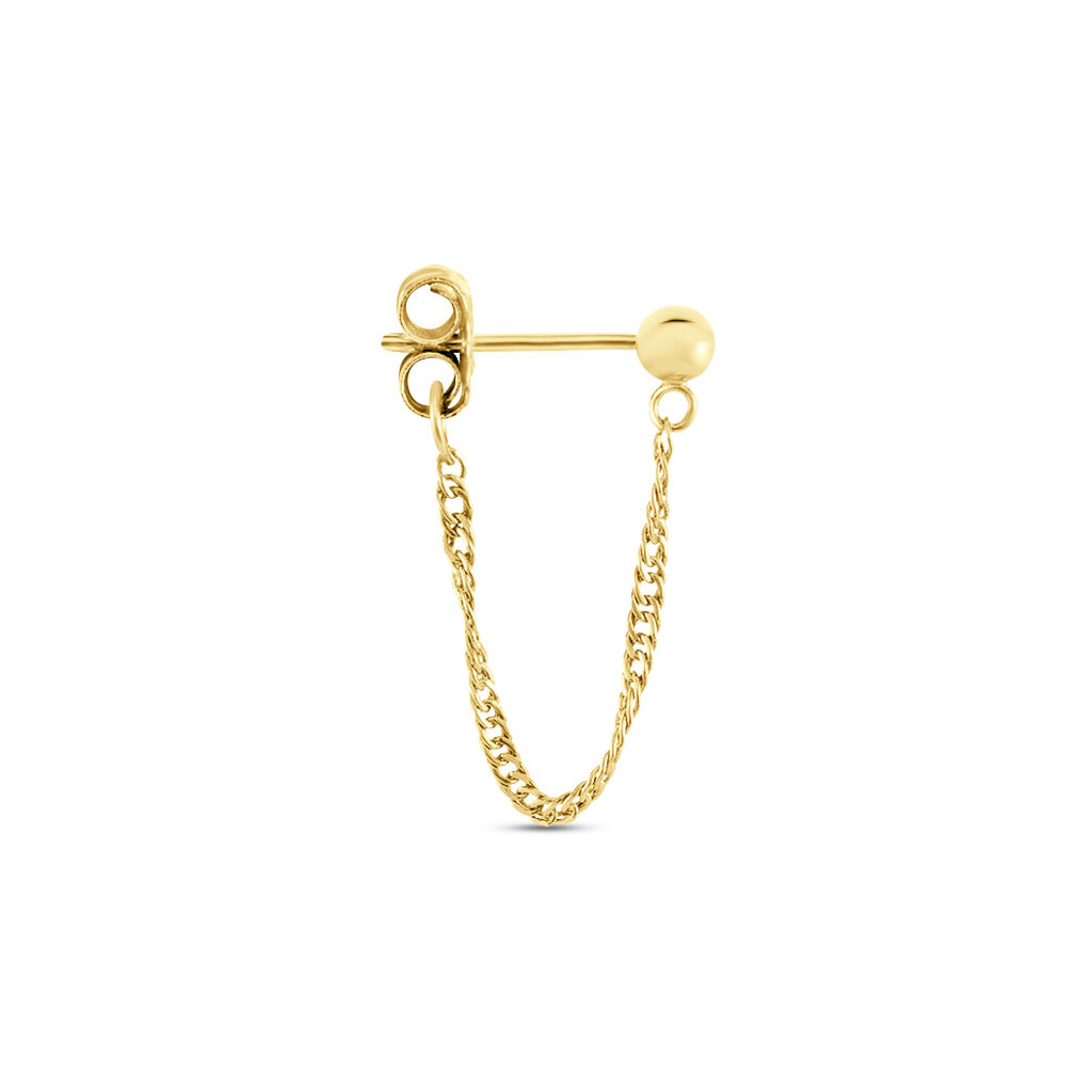 Boucles D'oreilles Pendantes Duha Plaqué Or Jaune