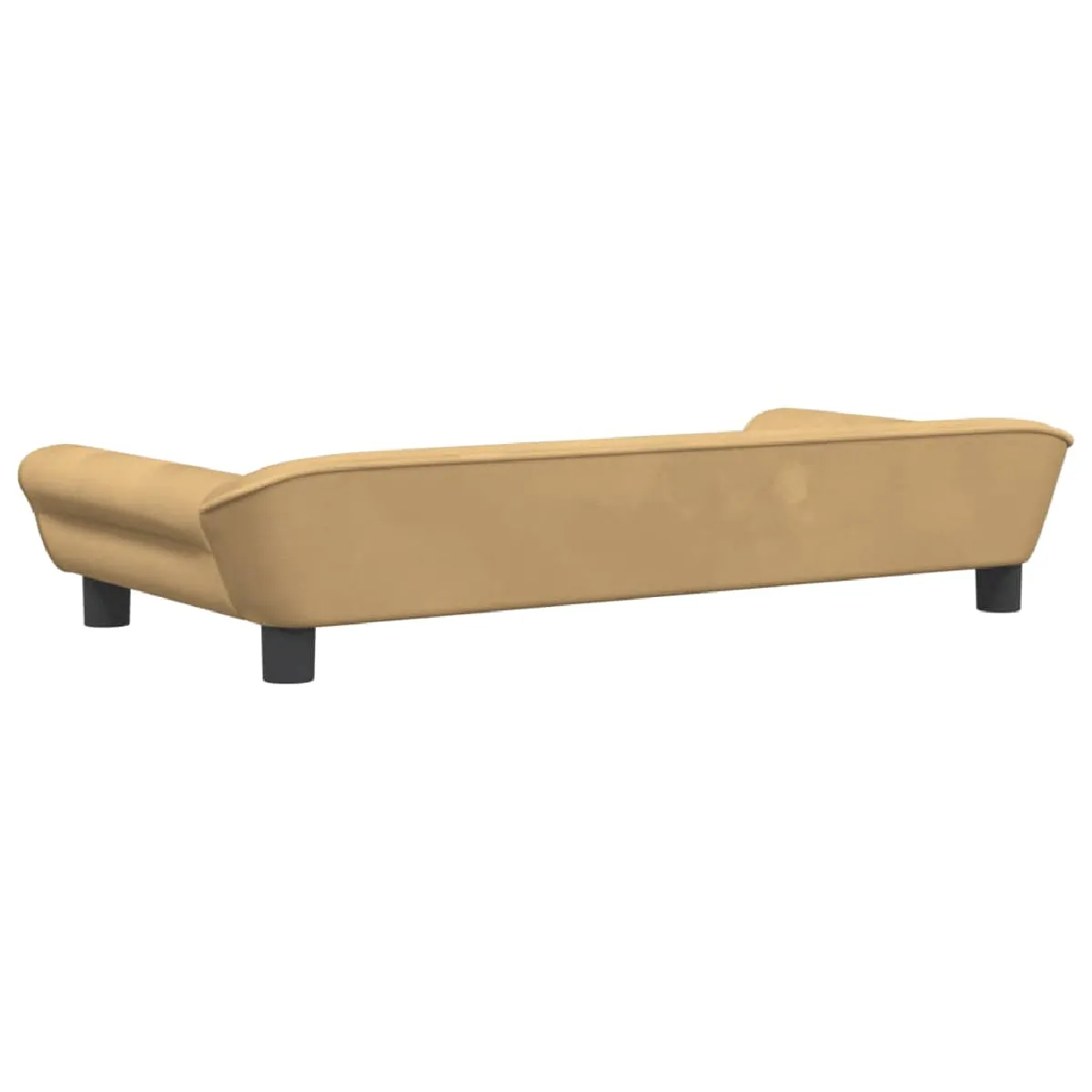 vidaXL Canapé Enfants Marron Velours