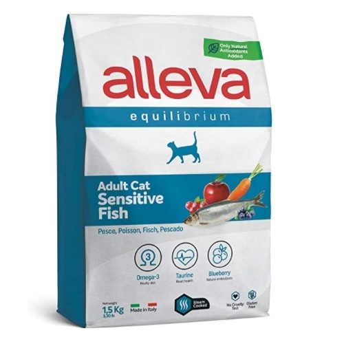 Ração para gatos Alleva Equilibrium, sabor arenque