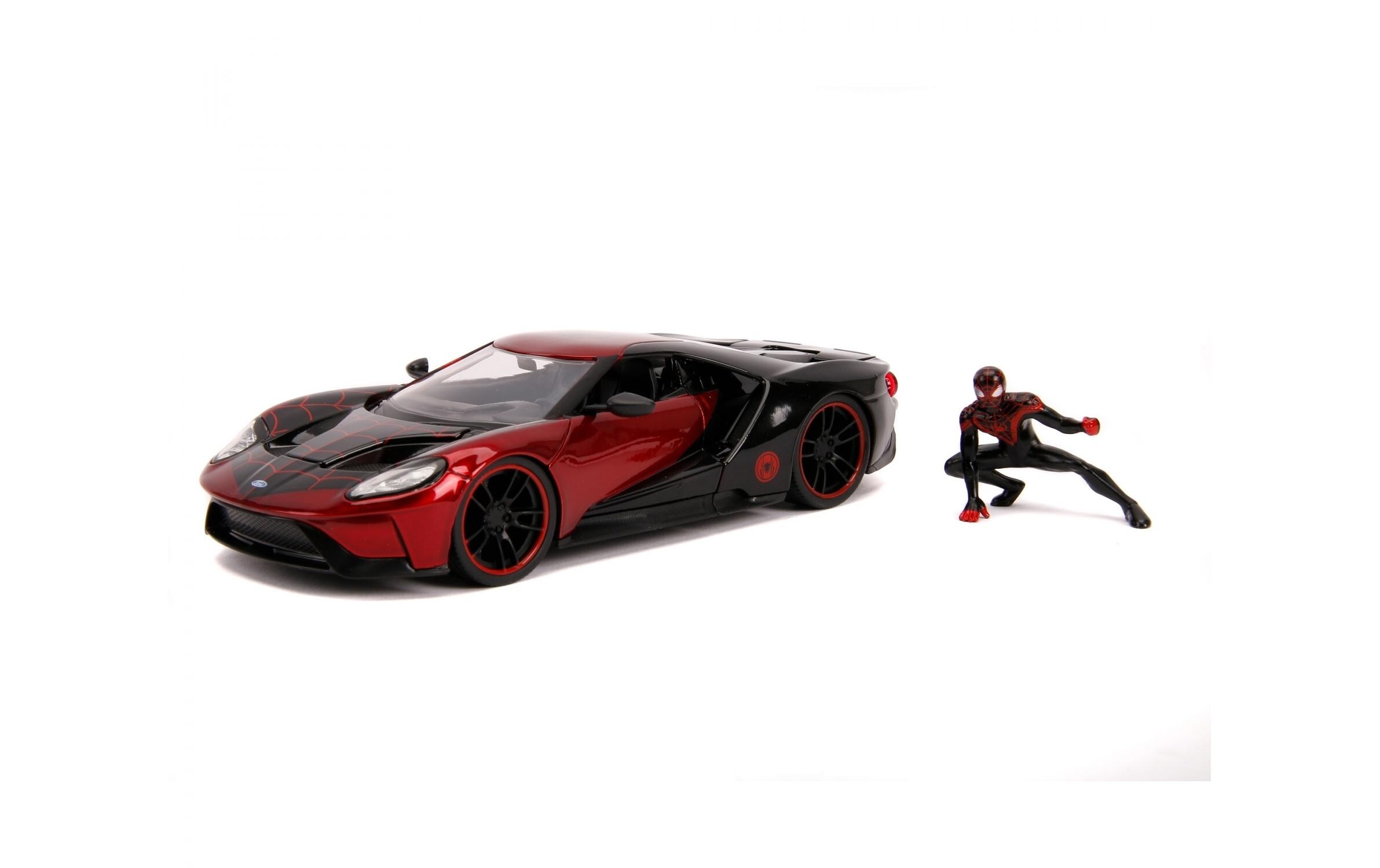 Sportwagen Marvel Miles Morales 2017 Ford GT 1:24Miles Morales 2017 Ford GT Sammlermodell im Massstab 1:24