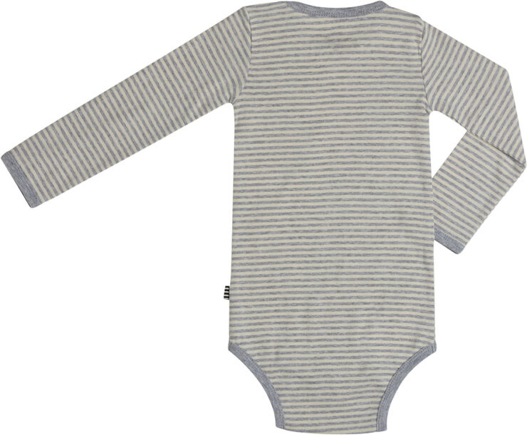 Mads Nørgaard - Copenhagen Soft Striped Rib Body Off white / grey mel
