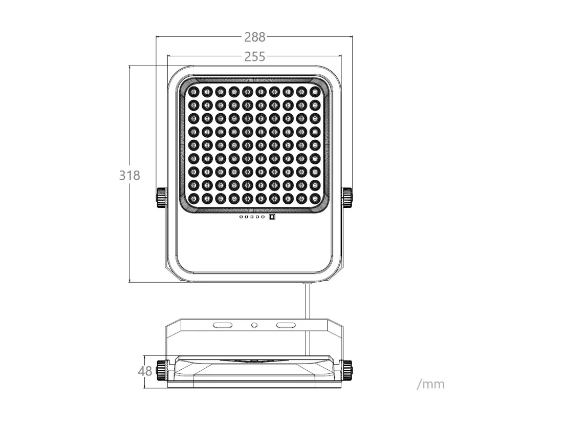 Projecteur Solaire Extérieur LED Nurda 30W 3200 lm IP65 avec Télécommande 4000K Blanc neutre