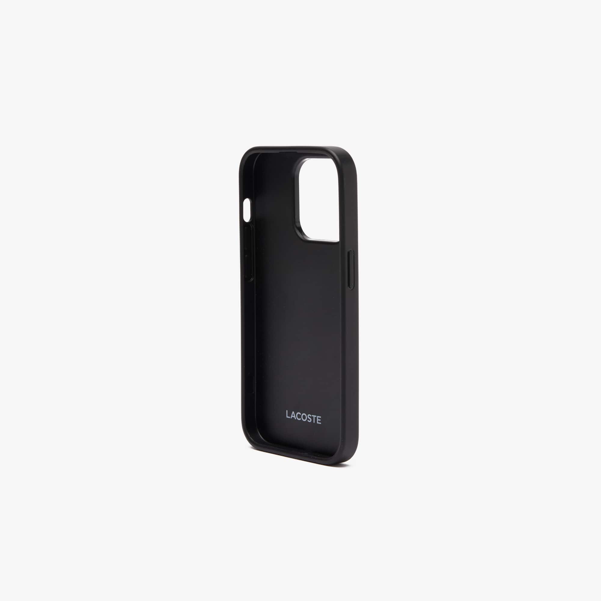 Coque iPhone 14 Pro effet petit piqué Coques iPhone - Bleu - Lacoste - Unisex