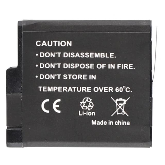 Batteri til GoPro Hero 7 6 5 3,85V 1250mAh AHDBT-501 601 701 erstatningsbatteri