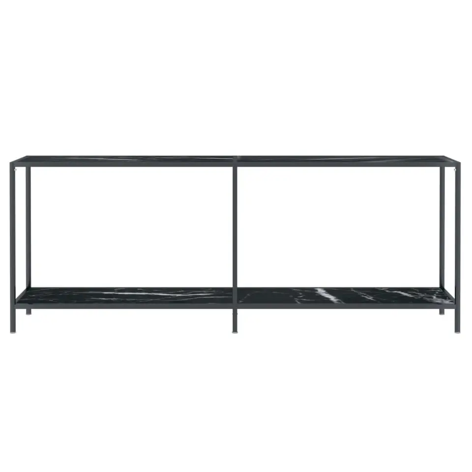 vidaXL - Wandtafel - Zwart - Glas