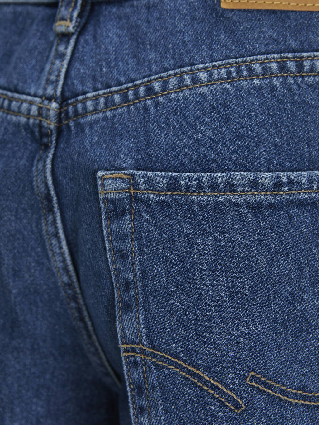 JACK & JONES high waist relaxed jeans JJICHRIS JJORIGINAL blue denim