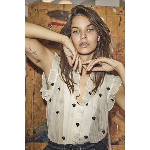 Co'Couture DropCC Top, Off White, S