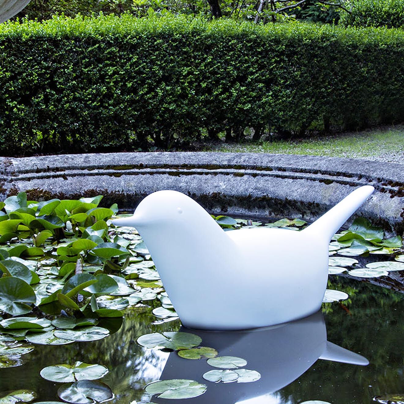 Serralunga Oiseau décoratif Design par Eero Aarnio blanc - 130x52.5x37.5 cm