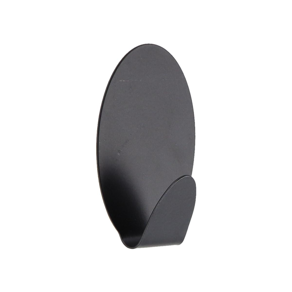 CROCHET ACIER INOXYDABLE PEINT 3M OVAL NOIR