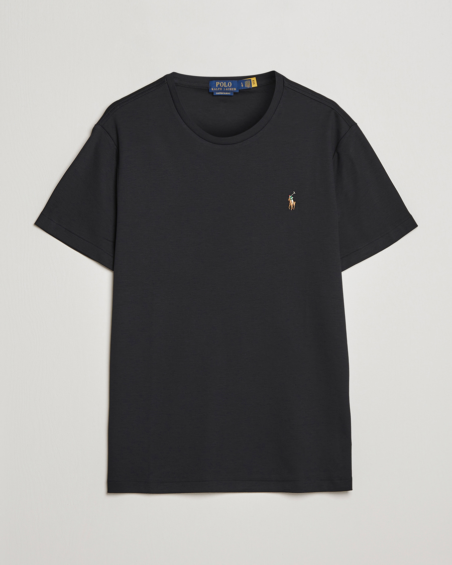 Polo Ralph Lauren Luxury Pima Cotton Crew Neck T-Shirt Black