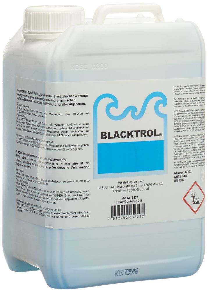 BLACKTROL Aktivator/Algenschutz<br>3 l, flüssig