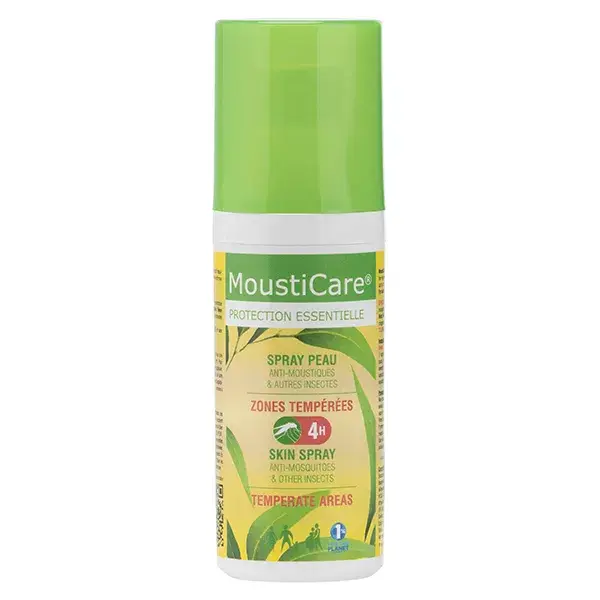 Mousticare Spray Peau Zones Tempérées 50ml