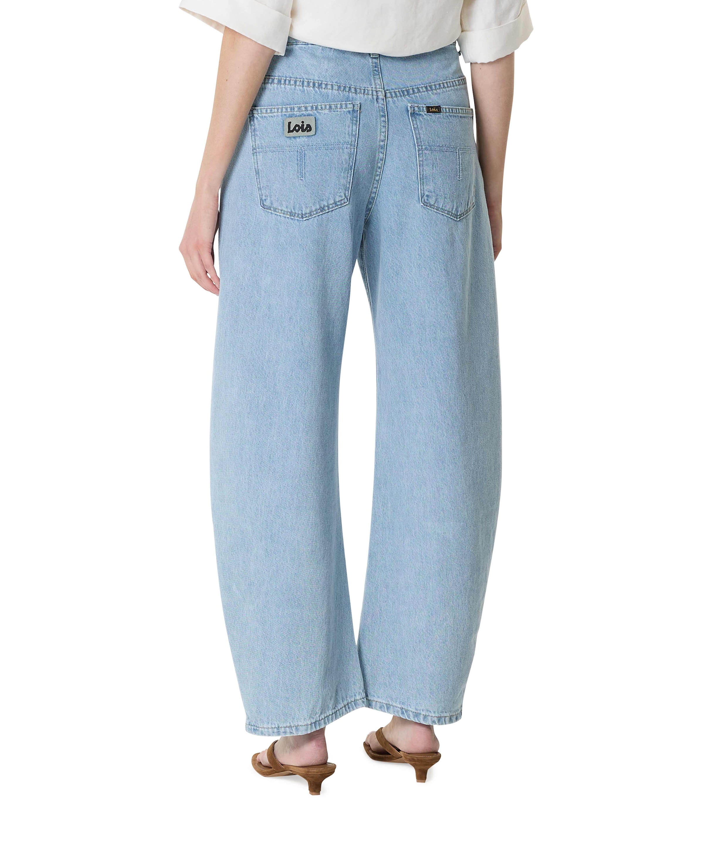 LOIS Dali 7959 Bleach Frayed dames jeans blauw