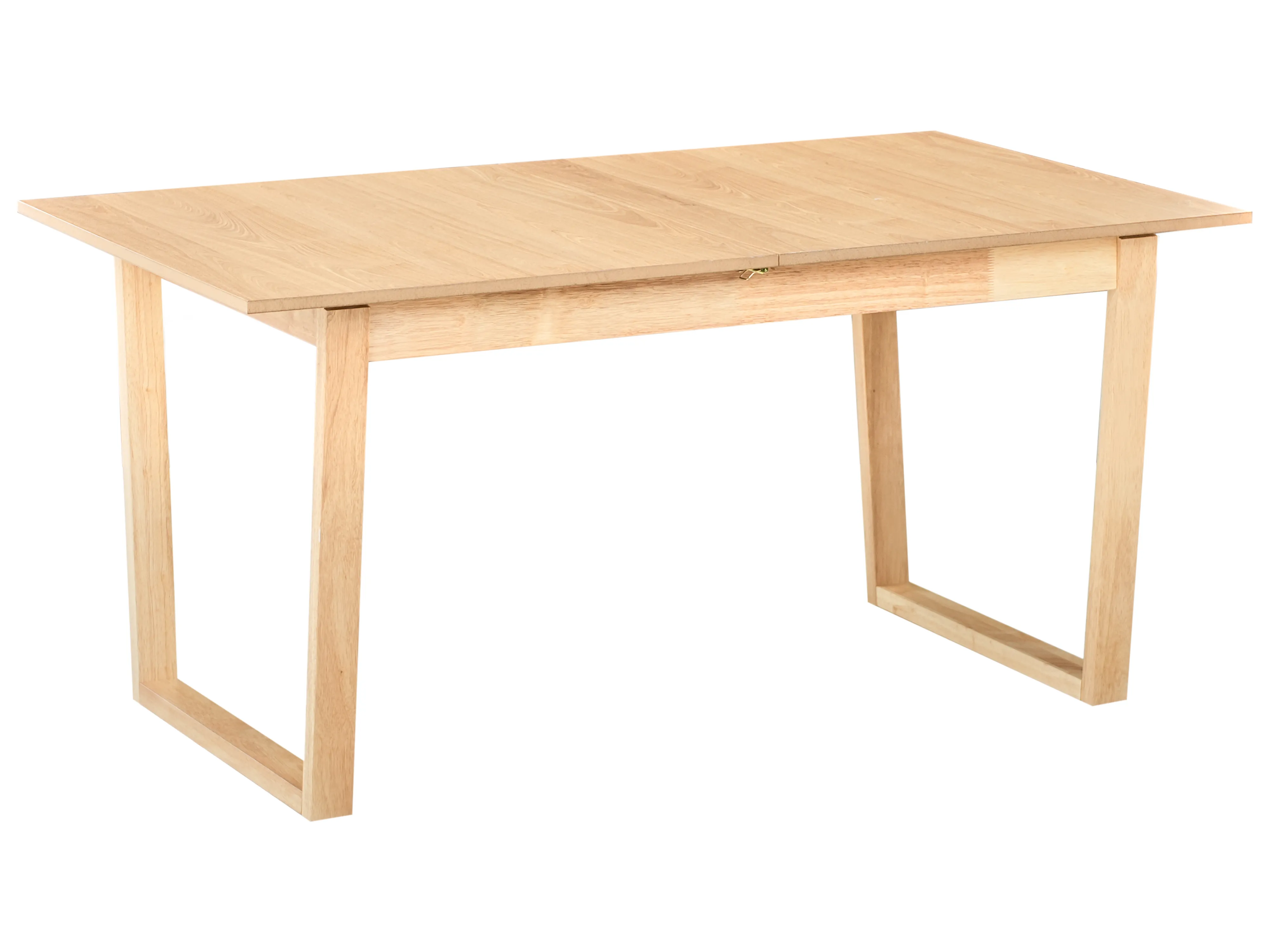 Eettafel uitschuifbaar CAMDEN Licht essenhout 95 cm 160/200 cm