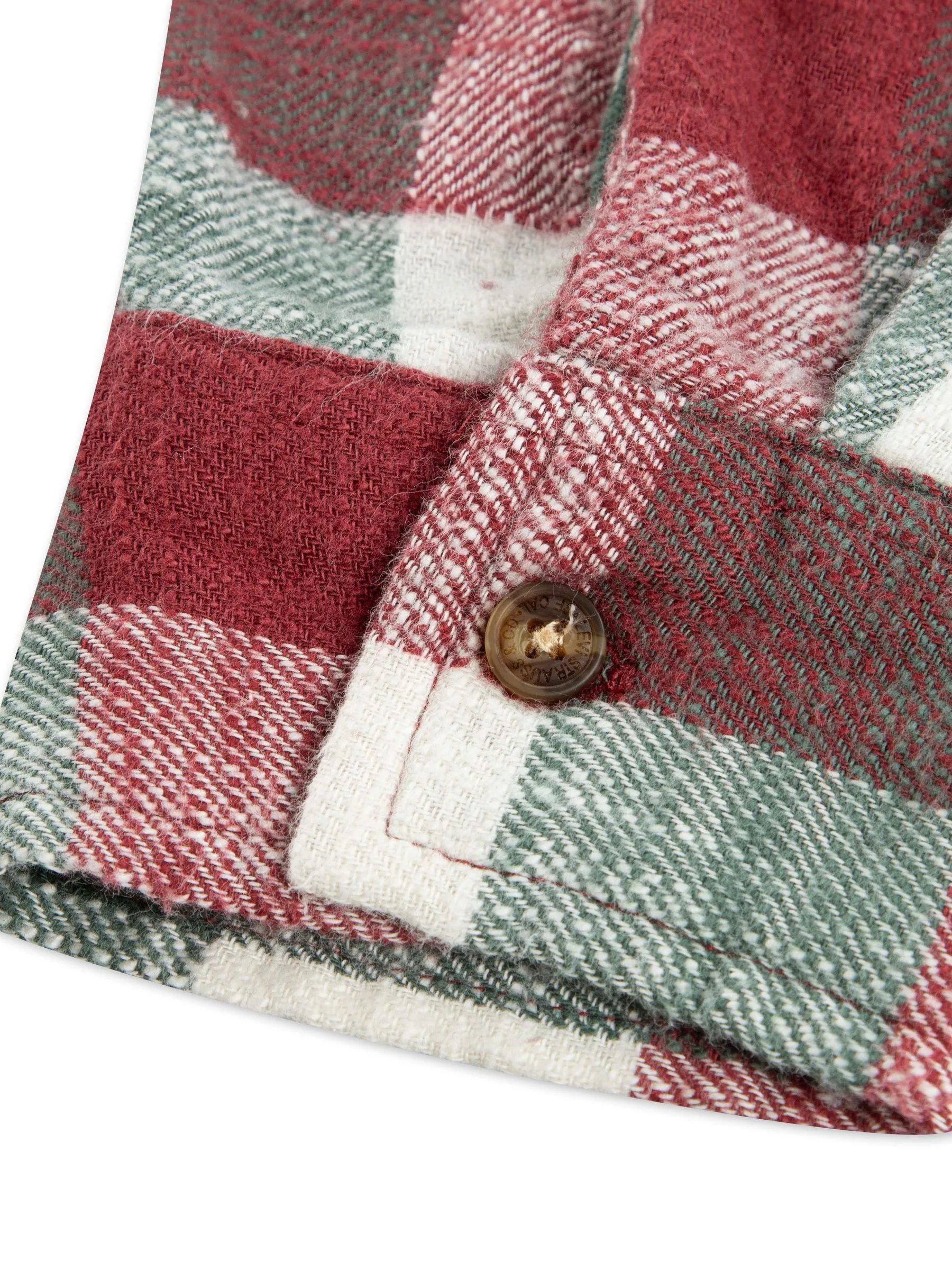 Rood - Levi's® Logo Buffalo Check Flannel Shirt