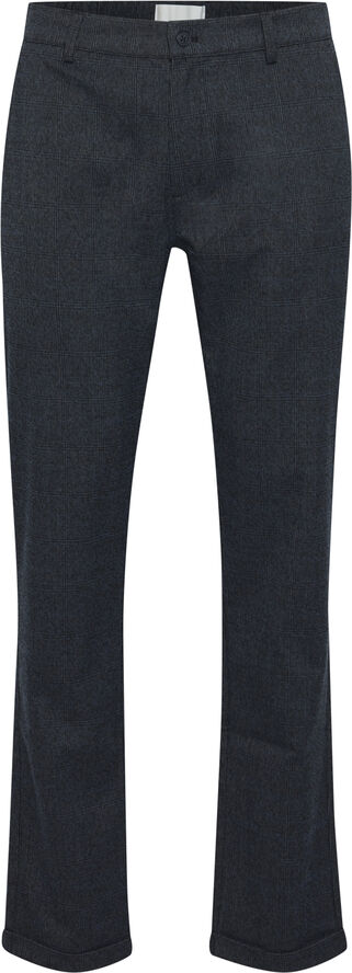 Casual Friday CFPANDRUP checked pants Dark navy