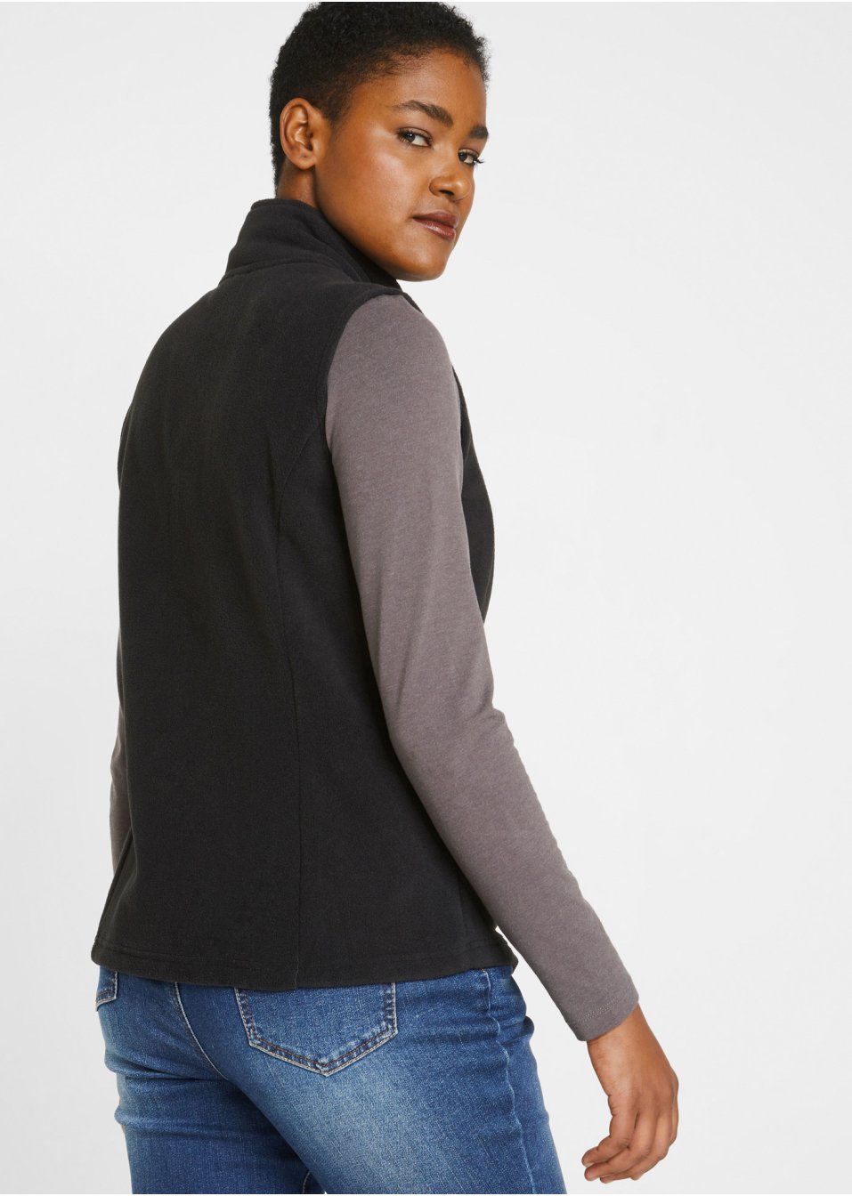 Gilet sans manches en polaire avec poches