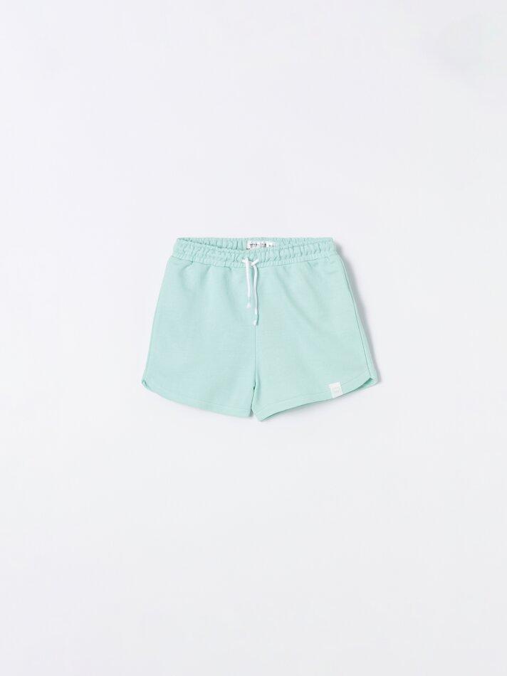 Conjunto de 4 Shorts Básicos de Fleece - Verde Água
