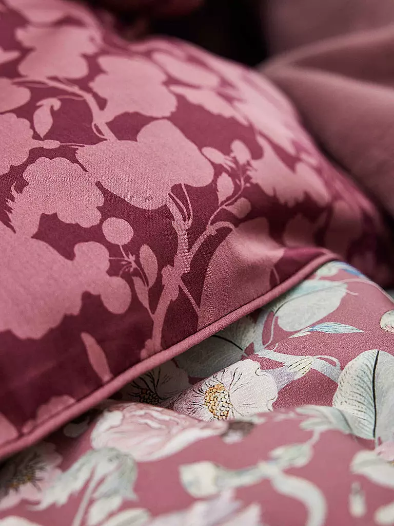 ESSENZA Satin-Bettwäsche ALESTE 70x90cm/140x200cm Mauve  beere