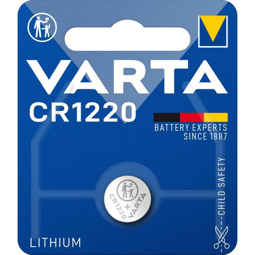 KNAPPCELLEBATTERI VARTA CR1220 3V 35MAH