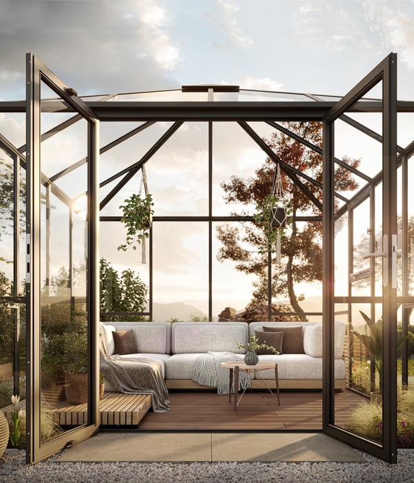 KGT Gewächshaus-Pavillon PaviLux 3 x 3 m ESG,