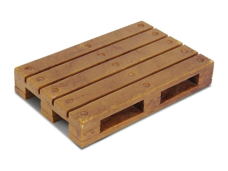 Carson Modellbau Europalette, 4 Stück, Kunststoff, 1:14 Paletten im Massstab 1:14