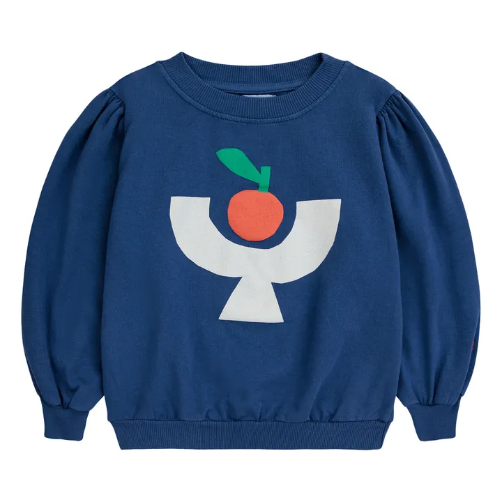 Bobo Choses Sweat Coton Bio Tomate | Bleu