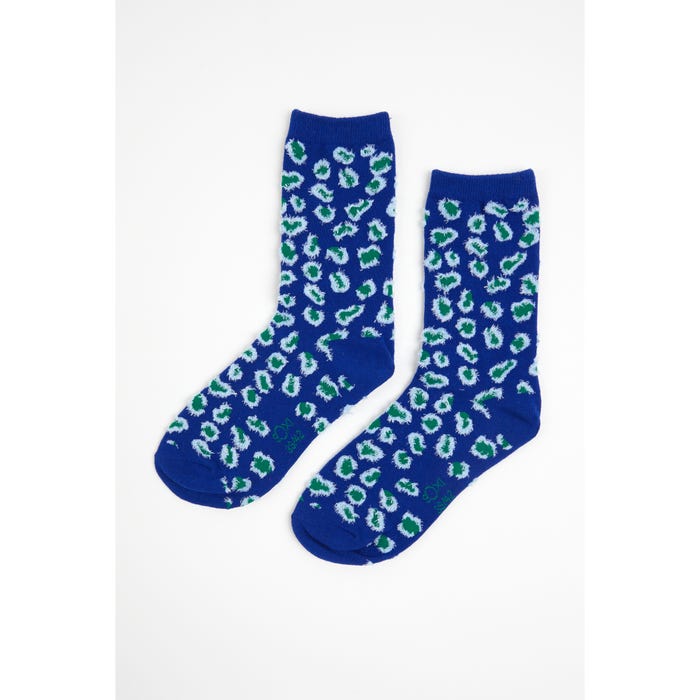 sOxi-Sokken fluffy luipaardprint - Soxi
