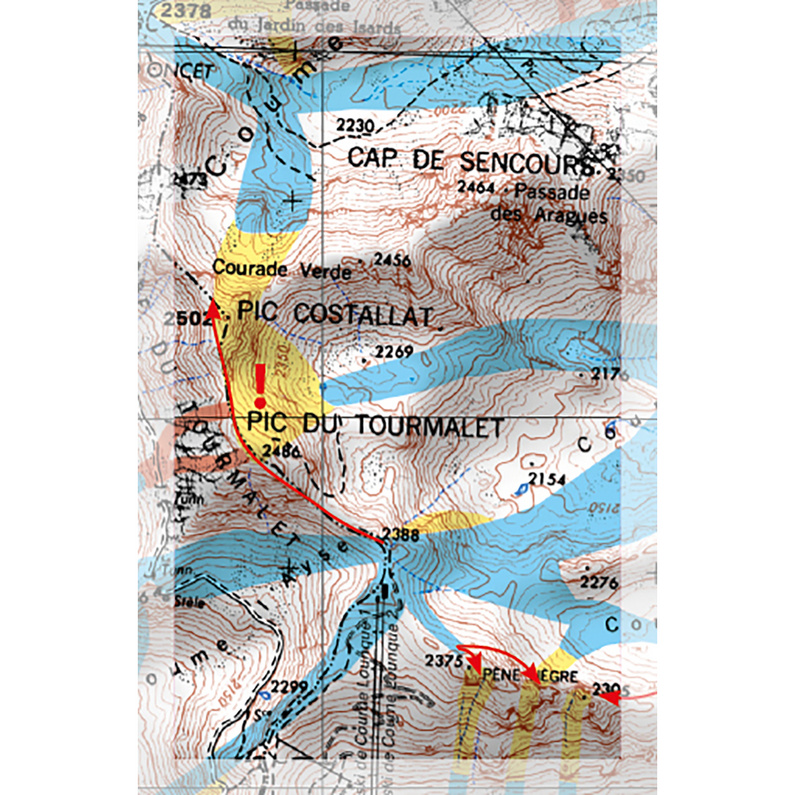 Freeride Map Pic du Midi de Bigorre/Grand Tourmalet - Ski