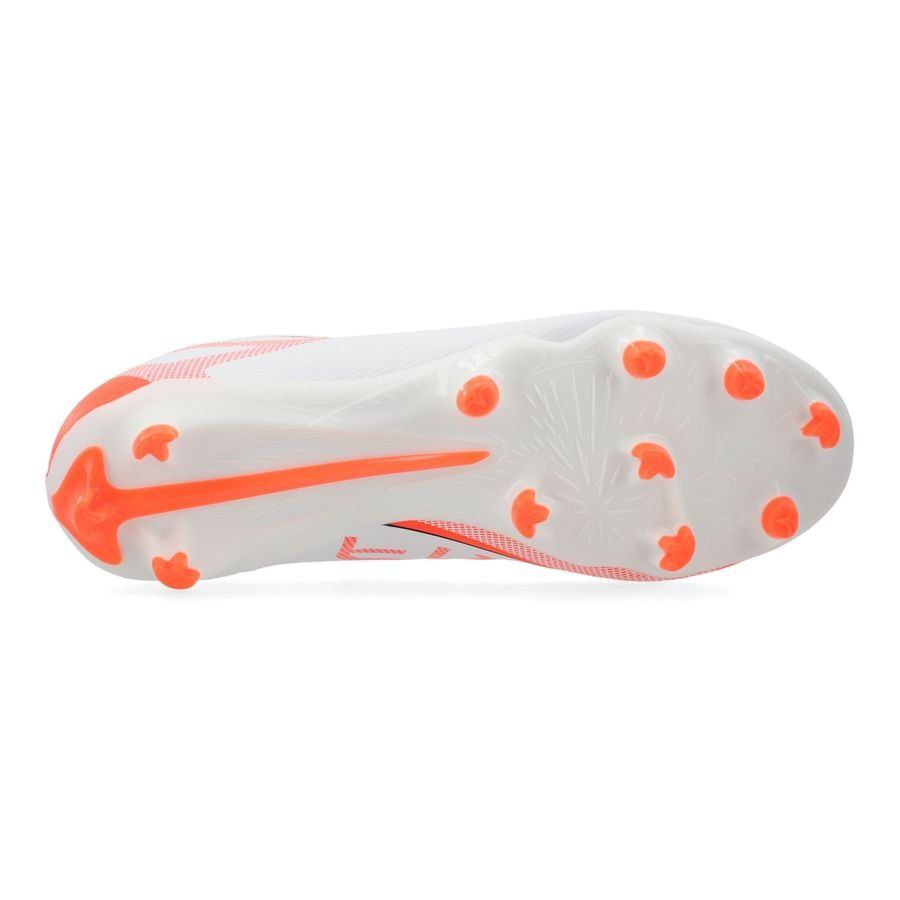 PUMA Ultra 5 Match FG/AG Unlimited - Blanc/Noir/Glowing Red Enfant
