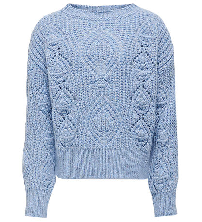 Kids Only - Blåse - Strik - Cashmere Blue/Multi Glitter
