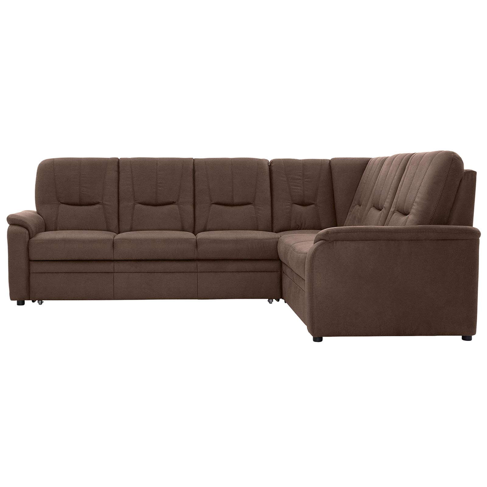 polsterpower Ecksofa - Saddle nougat - Basismodell - rechts