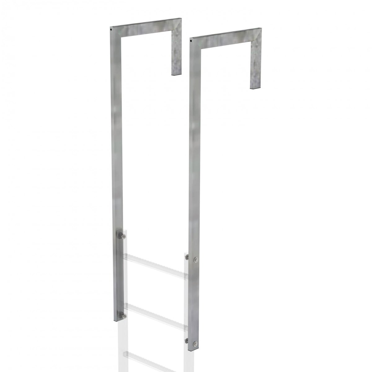 MUNK schuine uitrijrail, gegalvaniseerd staal, 1 stuk