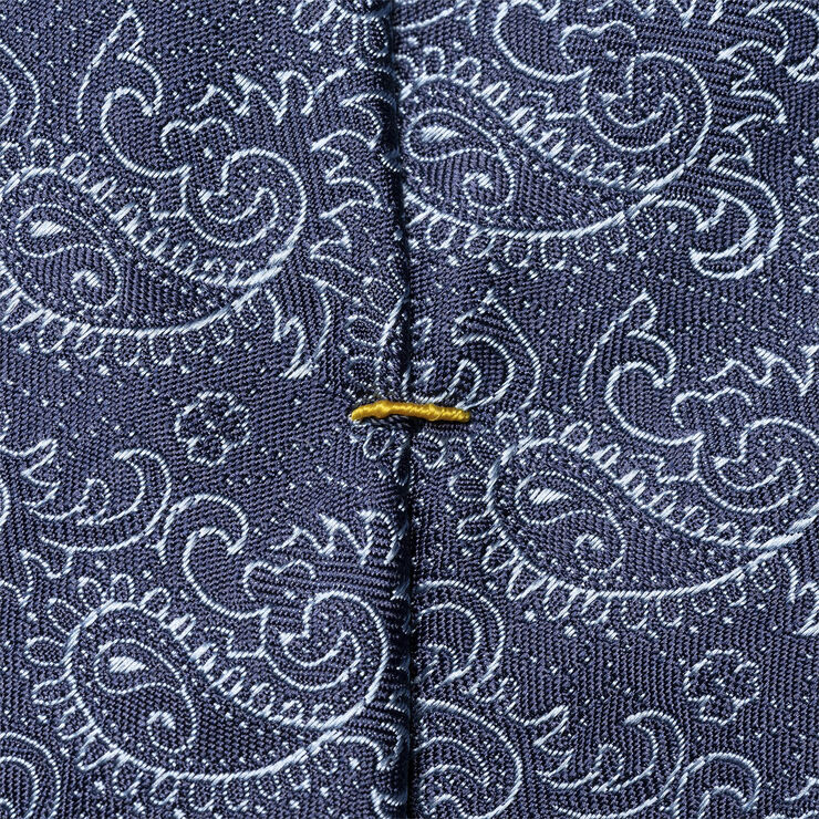 ETON Dark Blue Paisley Silk Tie Blå