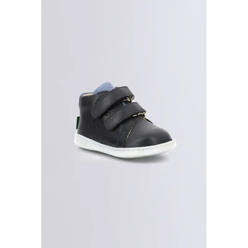 Kickbelkro Marine BOTTILLONS Cuir Garçon