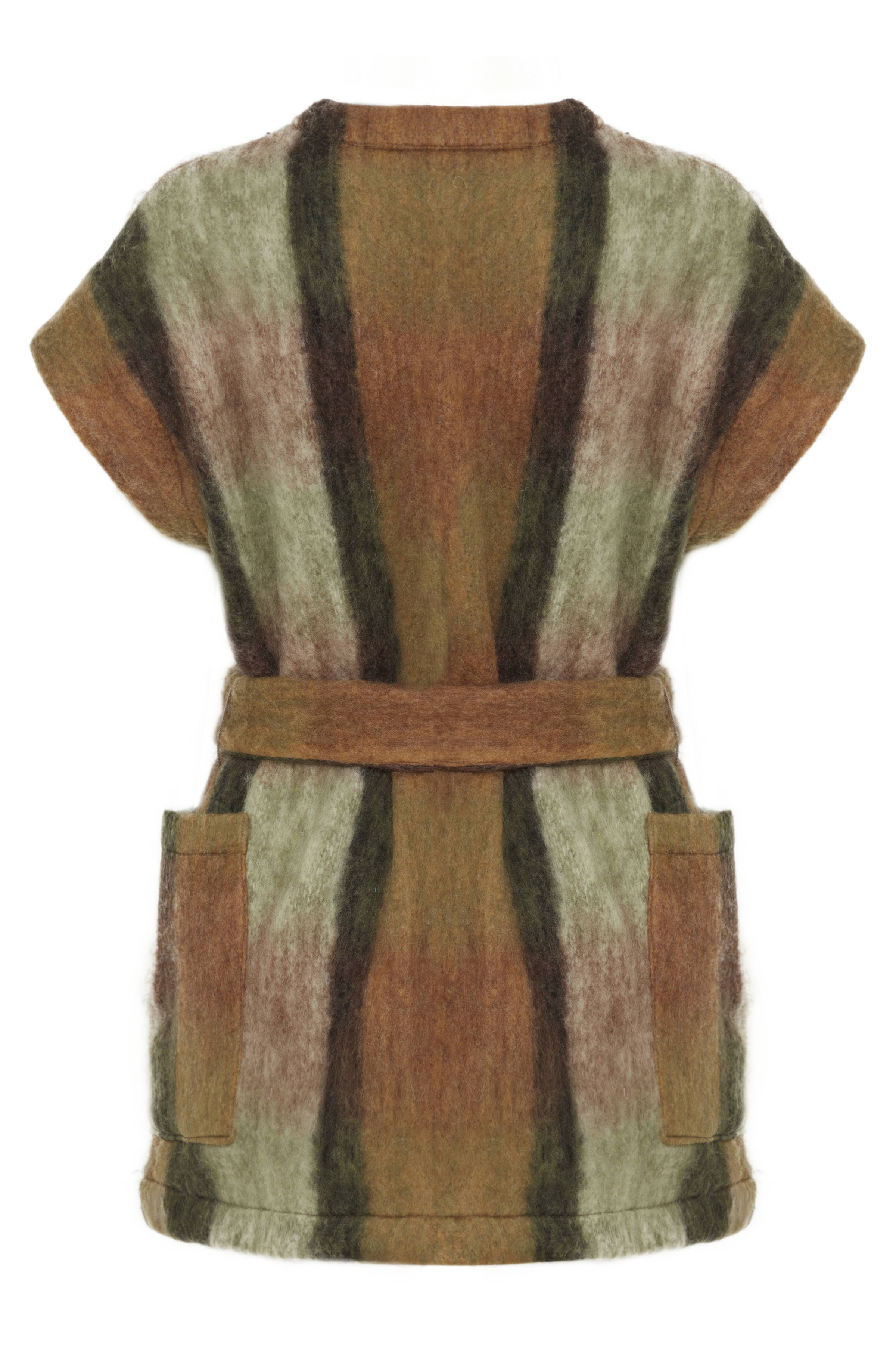 ICHI poncho  IAFALSIE groen