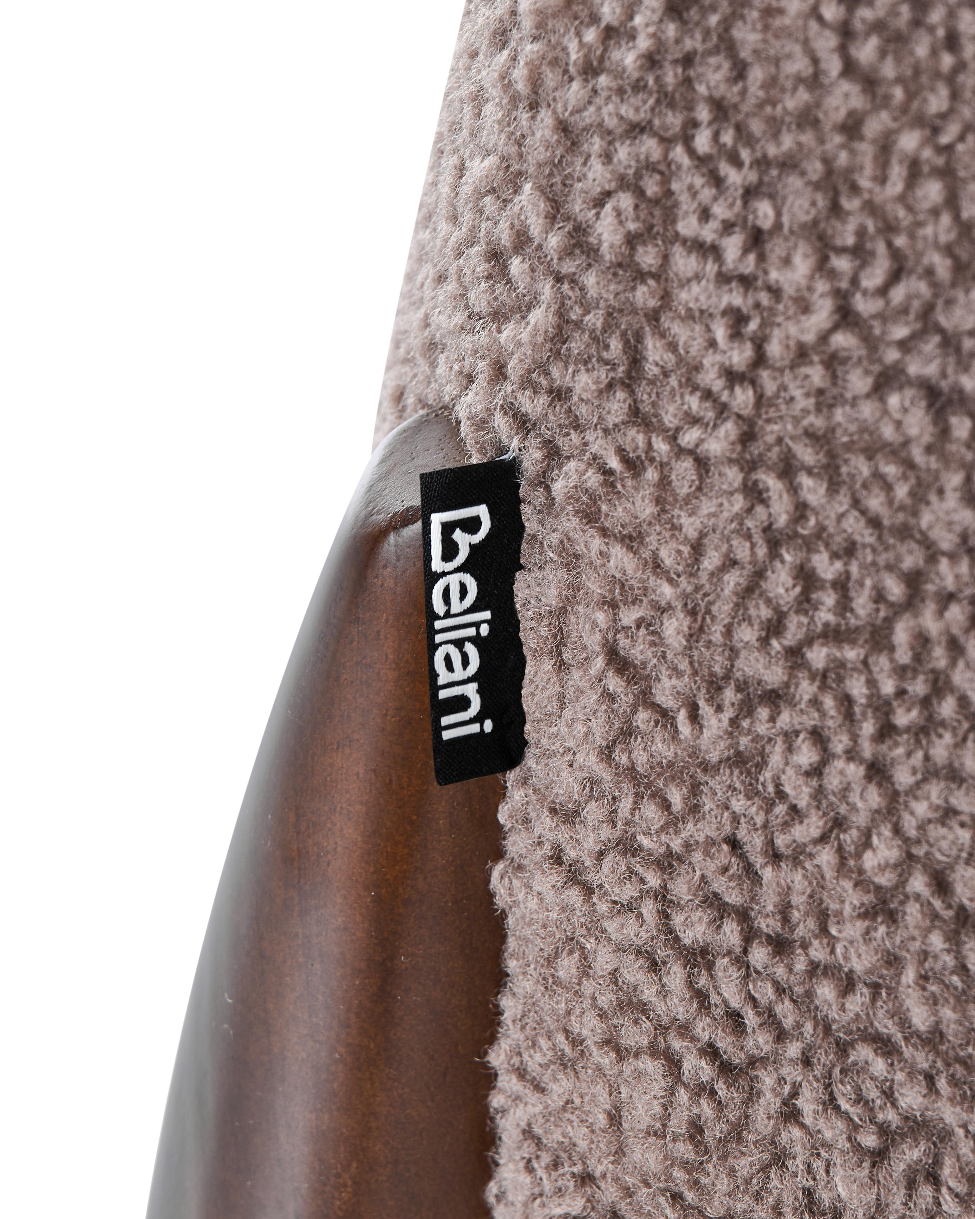 Fauteuil VINLIDEN Bouclé Bruin