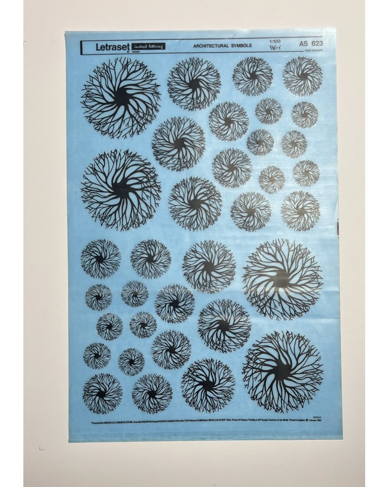 letraset-ARCHITECTURE SYMBOLS 1:100-AS 623