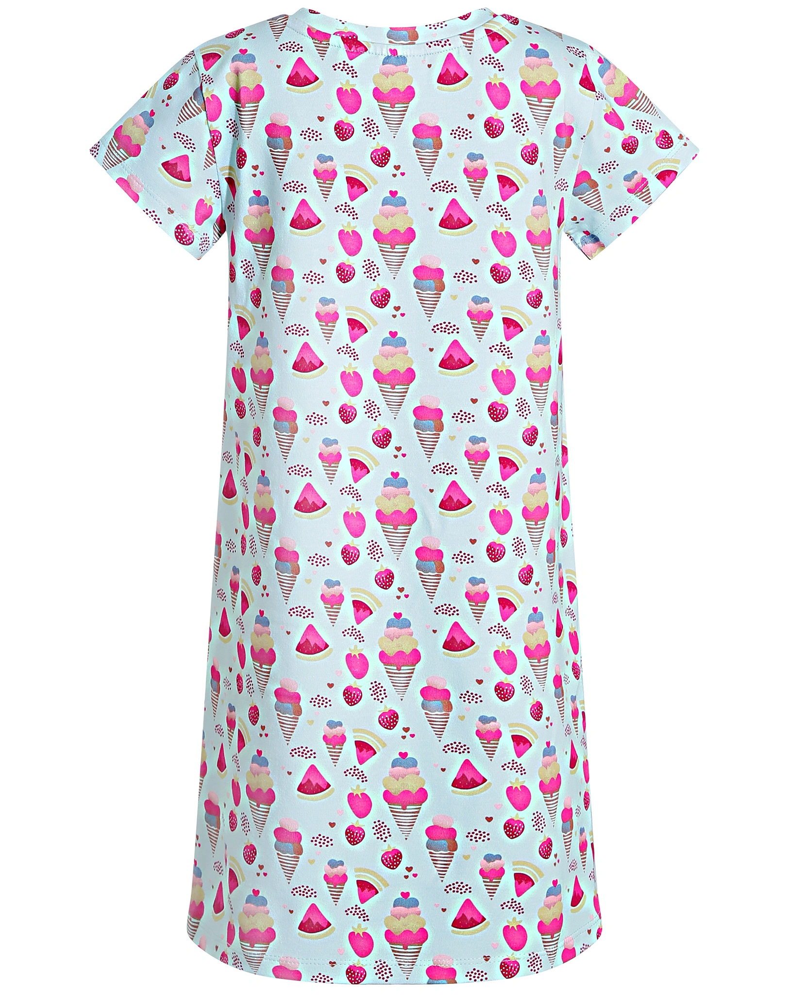 Kurzarm-Kleid ICECREAM in ice blue