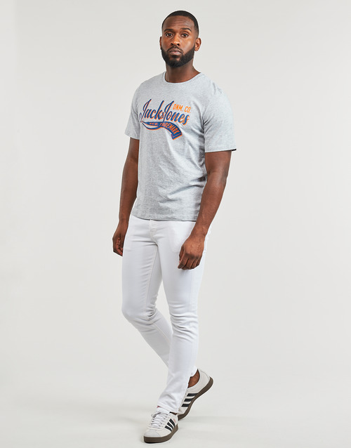 Jack & Jones - JJELOGO TEE SS O-NECK 2 COL SS24 SN - Gris