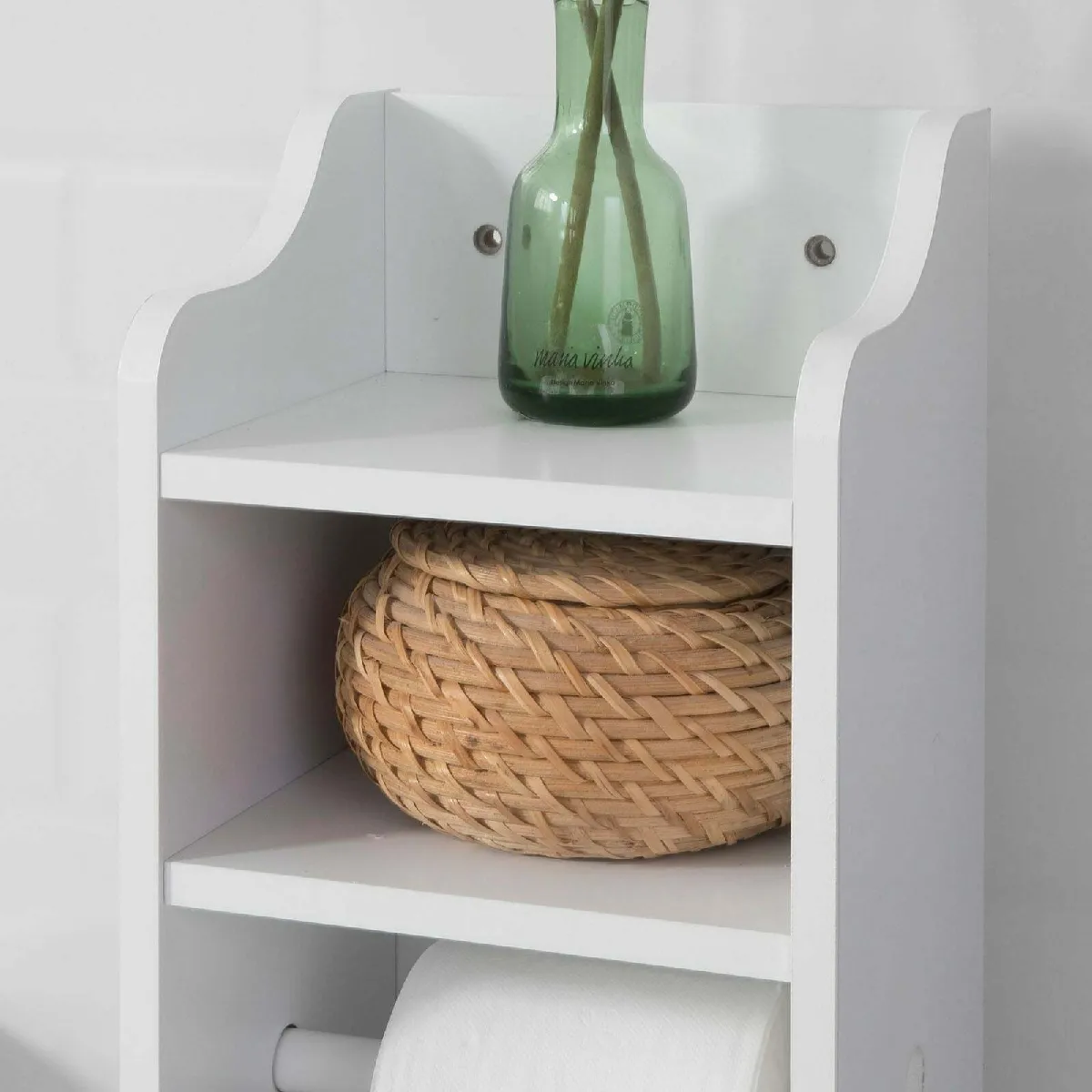sobuy SoBuy FRG177-W Support Papier Toilette - Blanc