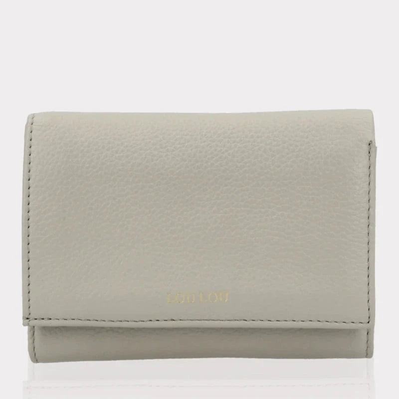 LouLou Essentiels Portemonnee RFID Petit Fleur Fog