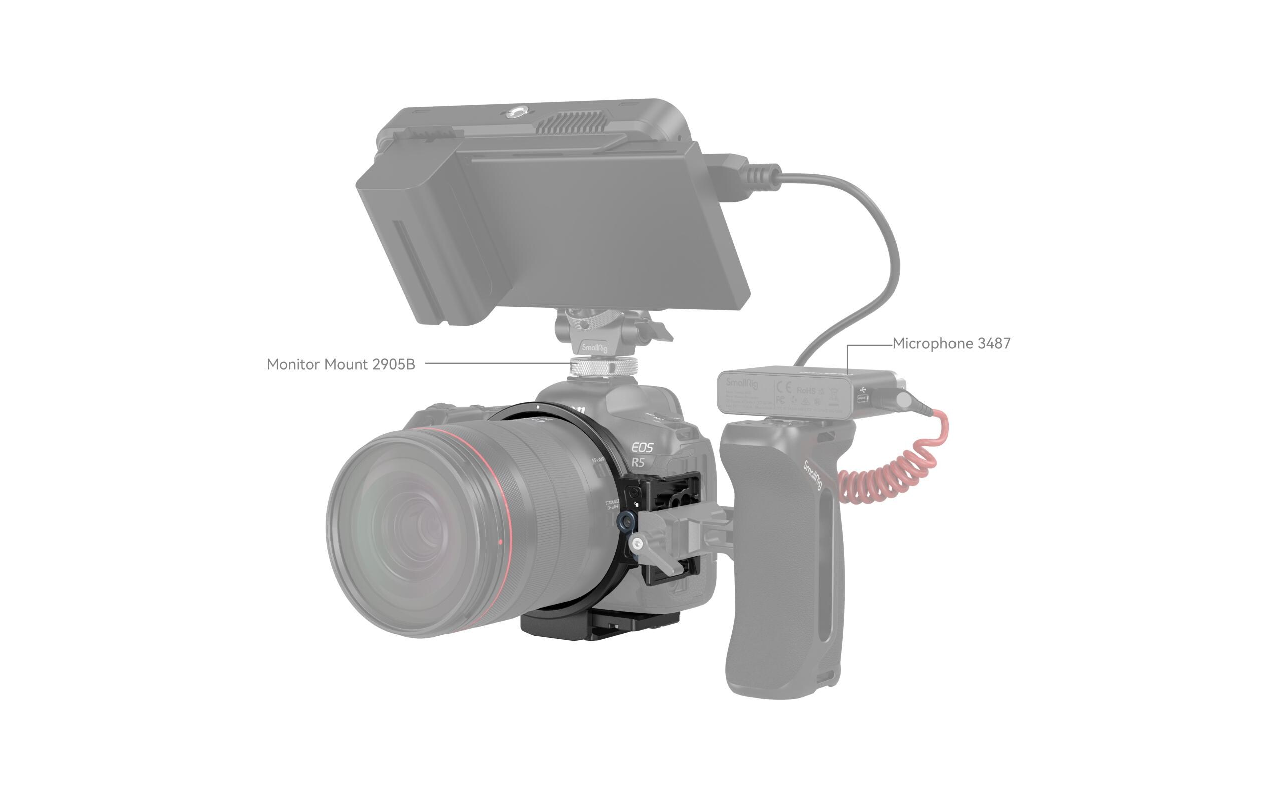 Montageplatte Canon EOS R Series Kit DrehbarDrehbare Montageplatte für schnellen Wechsel zwischen horizontalem und vertikalem Modus