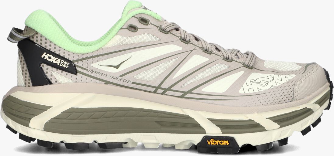 grijze hoka lage sneakers mafate speed 2