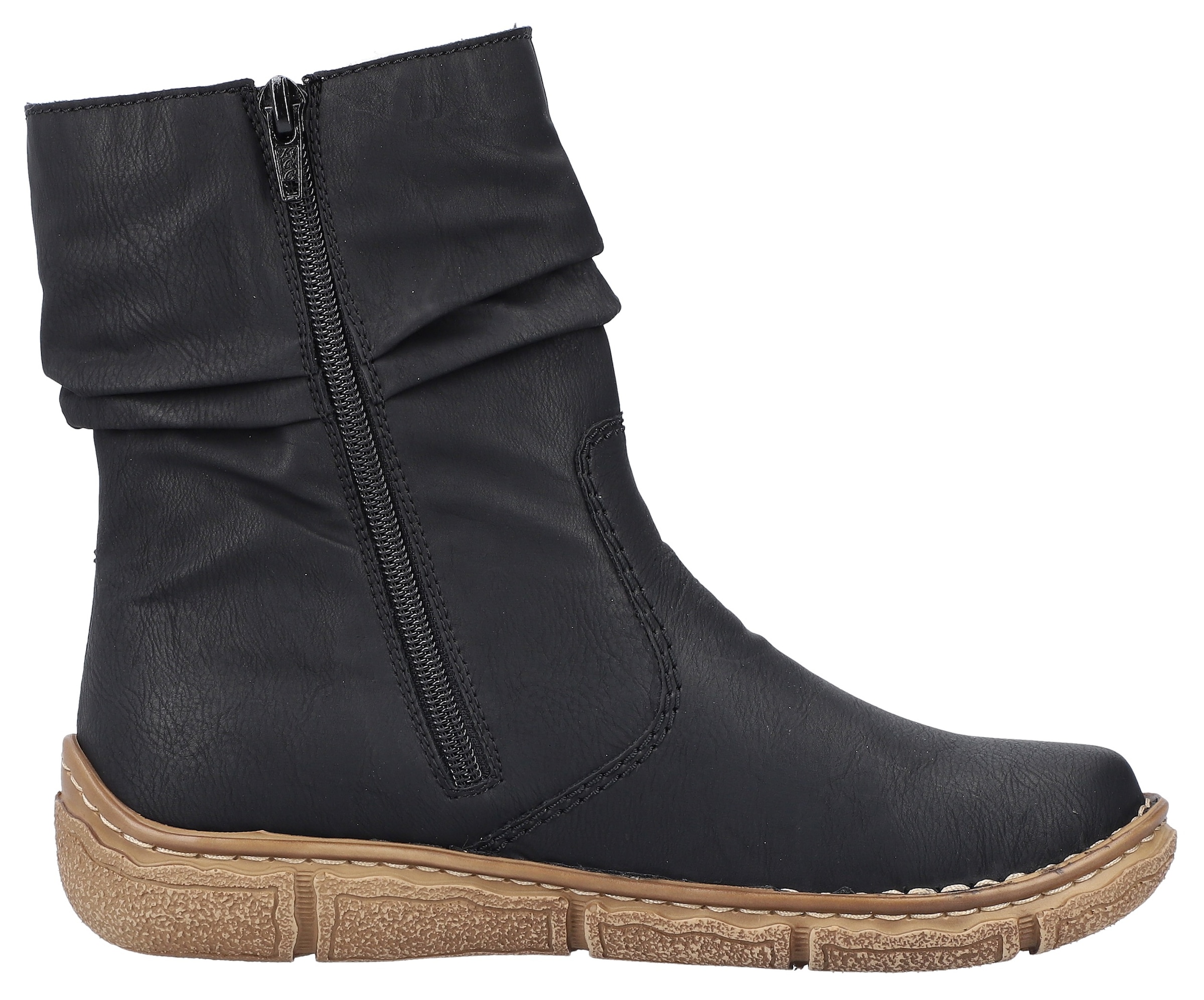 Rieker Winterboots  mit kontrastfarbener Rahmennaht