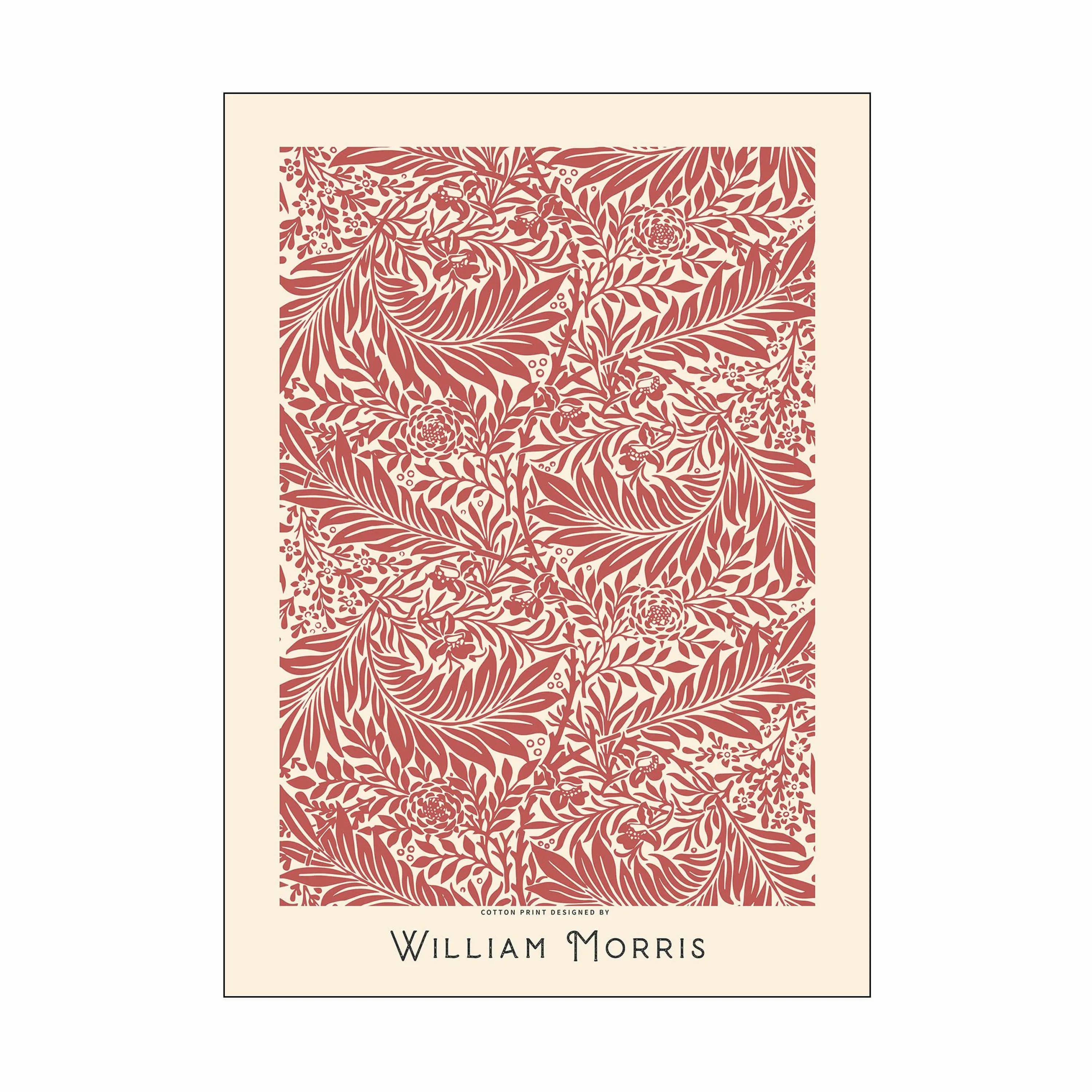 Poster&Frame William Morris Plakat - Red Leafs