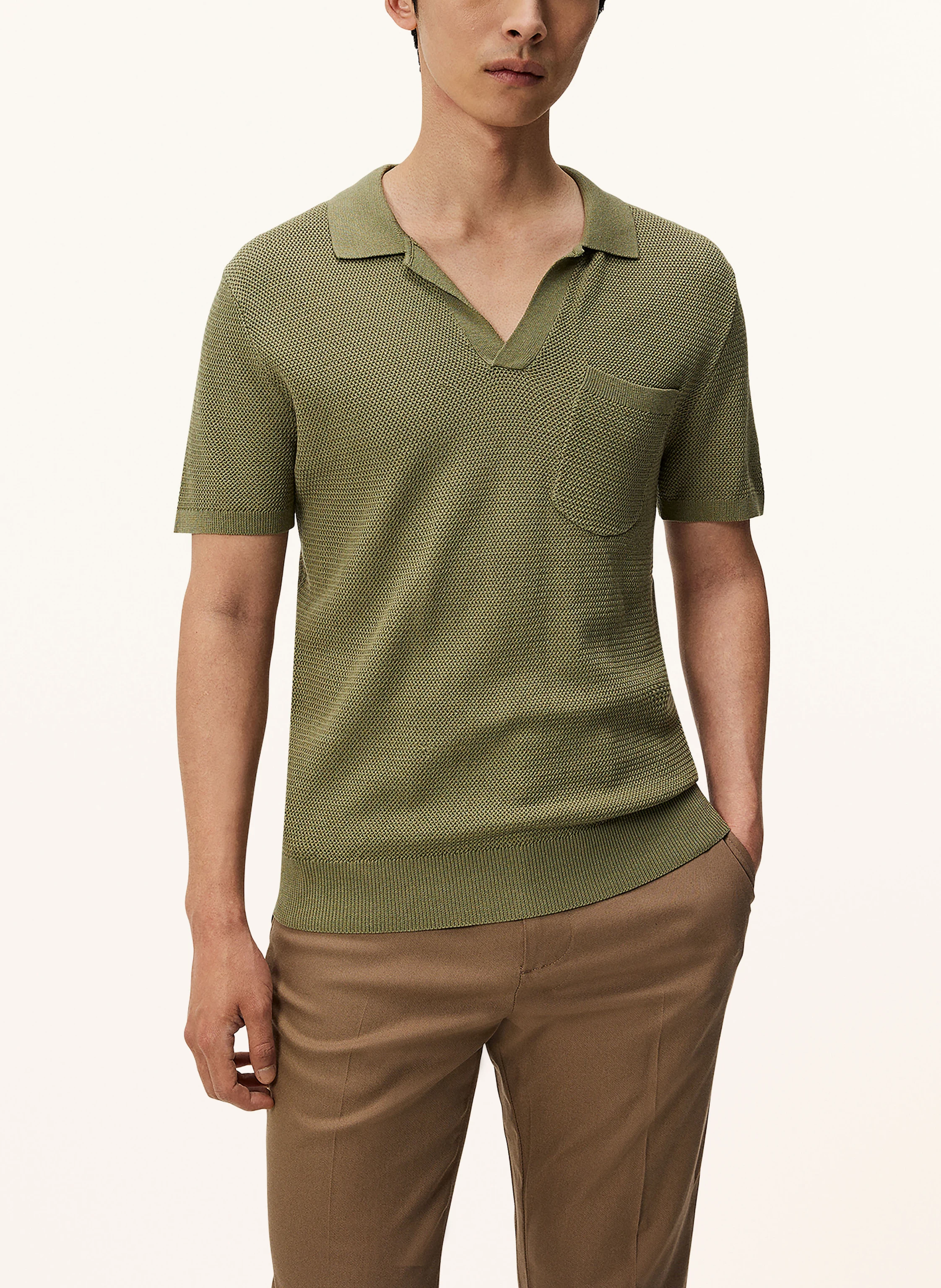 J.LINDEBERG Strick-Poloshirt mit Seide