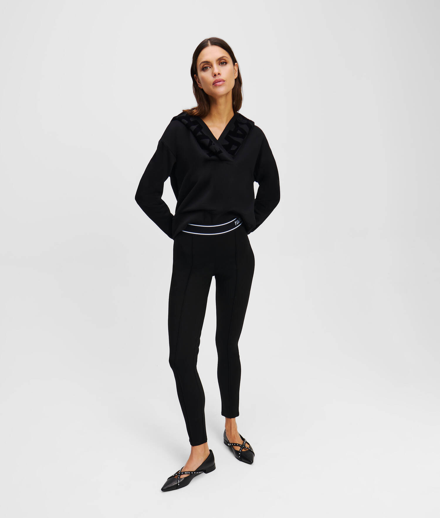 LEGGING AVEC LOGO KARL - Noir